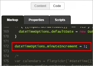 edit date time picker markup